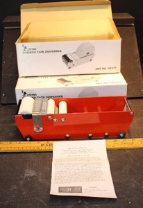 LOT OF 2 SAFINA GUMMED TAPE DISPENSERS