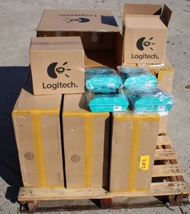 NEW NEW NEW BULK LOT 128 LOGITECH H390 HEADSETS