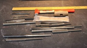 LOT OF MISC PUNCHES AND HAMMERS