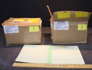 2 CASES 38LBS HEAVY DUTY FILE FOLDERS