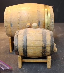 PLATE SILVER (ARMY NURSES CORPS) WOOD BARRELS