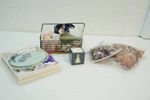 Bath salts, candle, stitch art and more