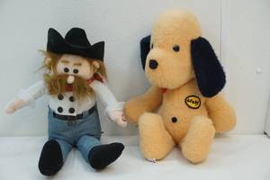 Stuffed animal and Cowboy toy