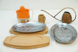 Juicer, watering can, plates and more