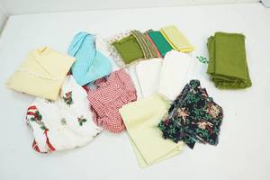 Aprons, napkins, and placemats