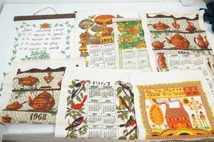 Cloth calendars and wall art