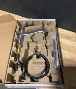 KOHLER Vin Single-Handle Pull-Out Sprayer Kitchen Faucet in Vibrant Stainless. See Pictures