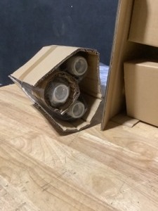 Commercial Electric 3-Light LED Bronze Chandelier with Tea Stained Glass Shades See Pictures