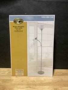 Hampton Bay 71.5 in. Silver MotherDaughter Floor Lamp. See Pictures