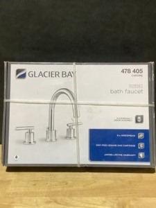 Glacier Bay Dorset 8 in. Widespread 2-Handle High-Arc Bathroom Faucet in Chrome. See Pictures