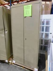 lot 14 image: Classic Series 36 in. W x 78 in. H x 24 in. D Storage Cabinet with Adjustable Shelves in Tropic Sand