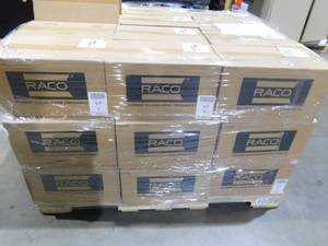 lot 20 image: (216) KWIK-BRACE with 4 in. Round Ceiling Rated Pan, 1-12 in. Deep with 12 in. KOs