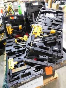 lot 61 image: DEWALT AIR NAILER LOT FOR PARTS OR REPAIR
