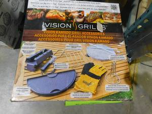 lot 87 image: Vision Grills Kamado Grill Accessory Pack (8-Piece)