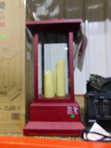 lot 124 image: Duraflame 28 in. Electric Lantern with Infrared Heat and Remote Control in Cinnamon