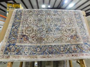 lot 104 image: NEW - Bazaar Nadena Ivory 5 ft. x 8 ft. Oriental Polyester Area Rug