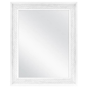 lot 105 image: 24 in. W x 30 in. H Framed Rectangular Anti-Fog Bathroom Vanity Mirror in White