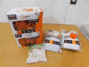 lot 54 image: RIDGID LevelMax Tile Anti-Lippage and Spacing System Kit of 200