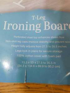 lot 116 image: T Leg Ironing board.