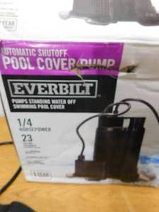 lot 132 image: Everbilt 14 HP Pool Cover Pump