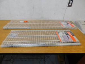lot 135 image: 2 Fixed Mount wire shelf kits
