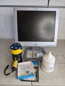 lot 23 image: Monitor, Flashlight, Mini Humidifier and More