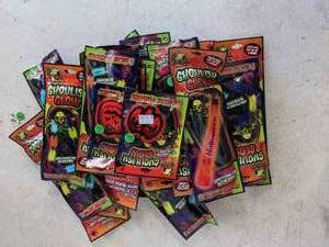 lot 36 image: Lot of (20) Ghoulish Glow Bracelets & Necklaces