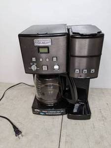 lot 392 image: Cuisinart DCC-3200BKSP1 Perfectemp Coffee Maker, 14 Cup Progammable with Glass Carafe, Black Stainless Steel