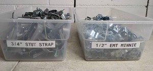 lot 76 image: Electrical Lot 34 Strut Straps, 12 EMT Minnie