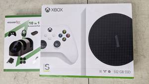 lot 422 image: Microsoft Xbox Series S Digital Console Bundle with Accessories Kit