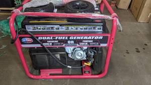 lot 418 image: All Power 12,000 Peak9000 Running Watts Portable Dual Fuel Generator