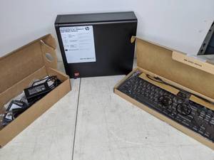 lot 470 image: HP Slim AMD Athlon 4GB Memory 256GB SSD Windows 10 Tower Desktop Computer