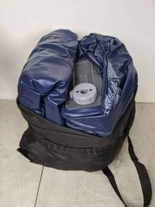 lot 473 image: Bestway - Tritech Airbed 22 Inch with Built-in AC Pump, Queen