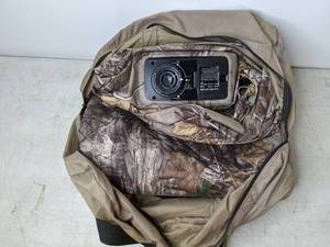 lot 482 image: Pittman Fabric Xtreme 20 Airbed with Built-in Electric Air Pump - Queen, Realtree XTRA Camouflage