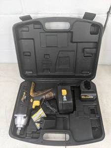 lot 526 image: All Trade 24 Volt 12 Drive Cordless Impact Wrench Kit