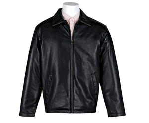 lot 93 image: Victory Mens XL Classic Leather Jacket with Quilted Lining