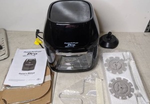 lot 598 image: Power AirFryer Pro 6-Qt. Oven - Black