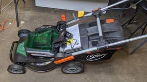 lot 569 image: Scotts 19 in. 40-Volt Lithium-Ion Cordless Battery Walk Behind Push Mower