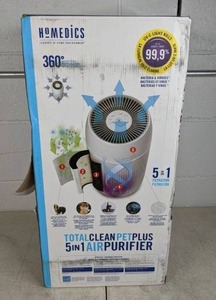 lot 267 image: Homedics TotalClean PetPlus 5-in-1 Tower Air Purifier