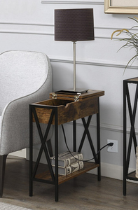 lot 564 image: Convenience Concepts Tucson Electric Flip Top Table