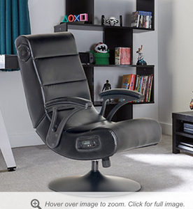 lot 566 image: X Rocker Eclipse Pedestal 2.1 Bluetooth Audio Video Gaming Chair