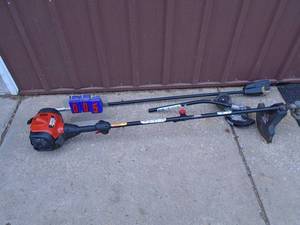 Craftsman weed trimmer with edger & pole saw. Tested & works. As shown.