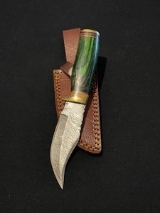 Stunning Custom Damascus Steel Hunting Knife