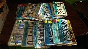 lot 40 image: Variety of MN ND License Plates.