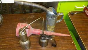 lot 45 image: Oil Cans and Funnels.