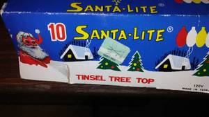 lot 59 image: Vintage Christmas Lights  Tree Toppers (4)