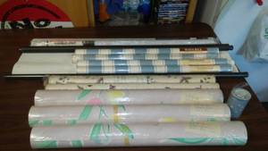 lot 63 image: Misc. Wallpaper and Window Shades.