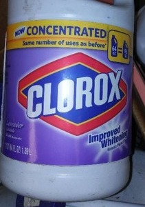 lot 69 image: Bleach 12  1 gal. Bottles.