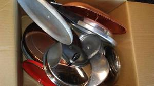 lot 95 image: Pots and Pans.