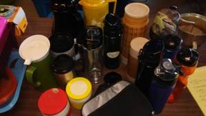 lot 98 image: Thermal Mugs, Pots and more.
